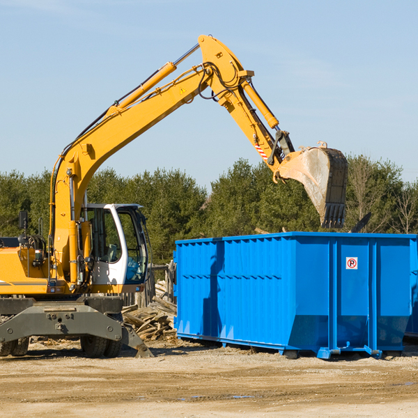 are there any restrictions on where a residential dumpster can be placed in Manahawkin New Jersey